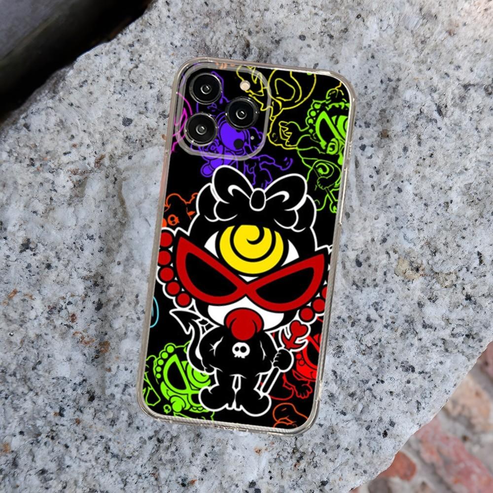 Hysteric Mini Phone Case For Iphone 15 14 13 12 Pro Mini 11 Max Xr X Xs 8 Plus Transparent Silicone