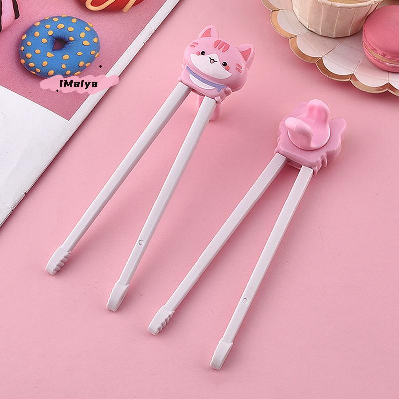 M-1 Pair Cartoon Animal Head Chopsticks Children Eating Training Chopsticks Baby Safty Learning Chopsticks Reusable Tableware