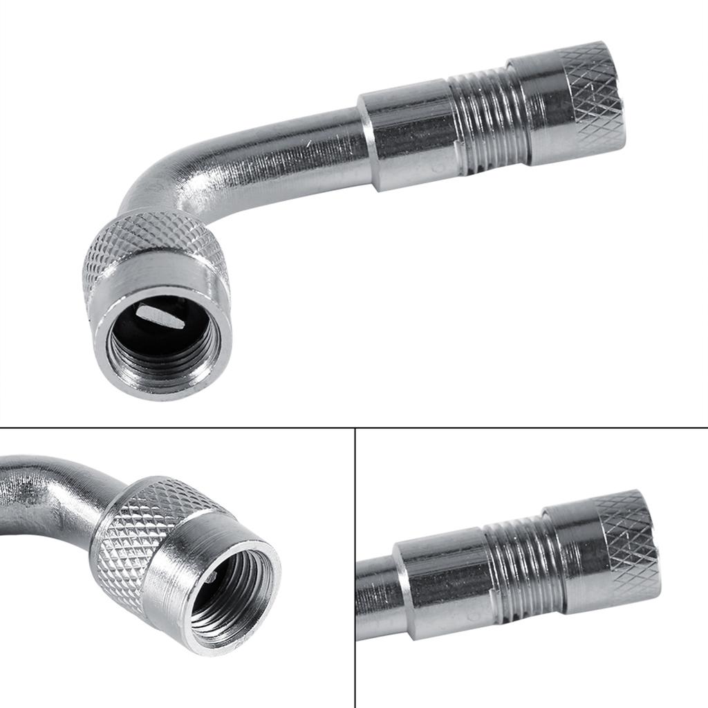 45 Degree Motorcycle Car Tire Stem Extender Tyre Valve Extension Adaptor