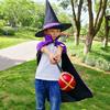 Red Purple Halloween Witches Cloak Photo Props Double Sided Color Cosplay Robes Performance Costume Witch Robes Performance