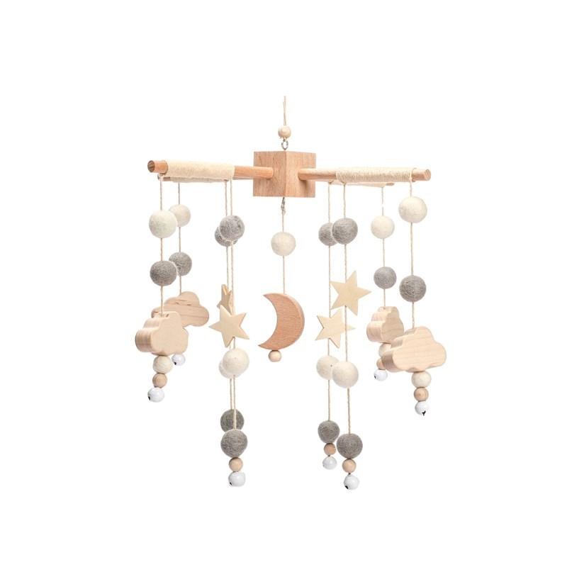 Baby Wolke Rasseln Krippe Mobiles Spielzeug 0-12 Monate Glocke Musical Box Neugeborenen Bett Glocke Kleinkind Rasseln Karussell Für Musical spielzeug Geschenk