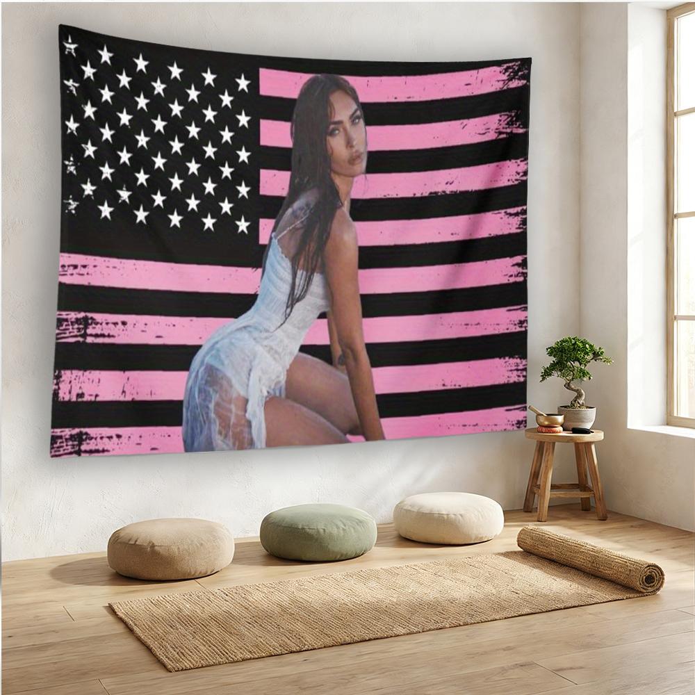 1pc Pink Megan Flag | American Megan Flag Poster Merchandise, Suitable for College Dormitory Room Decoration, Outdoor Parties