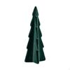 Artificial Christmas Tabletop Small Centerpiece Flocked Ceramic Statue for