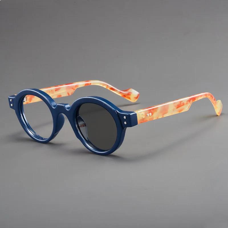Retro Thick Edge Thick Circular Frame Women'S Reading Glasses Fashion Neutral High Quality Versatile Anti Blue Light Glasses