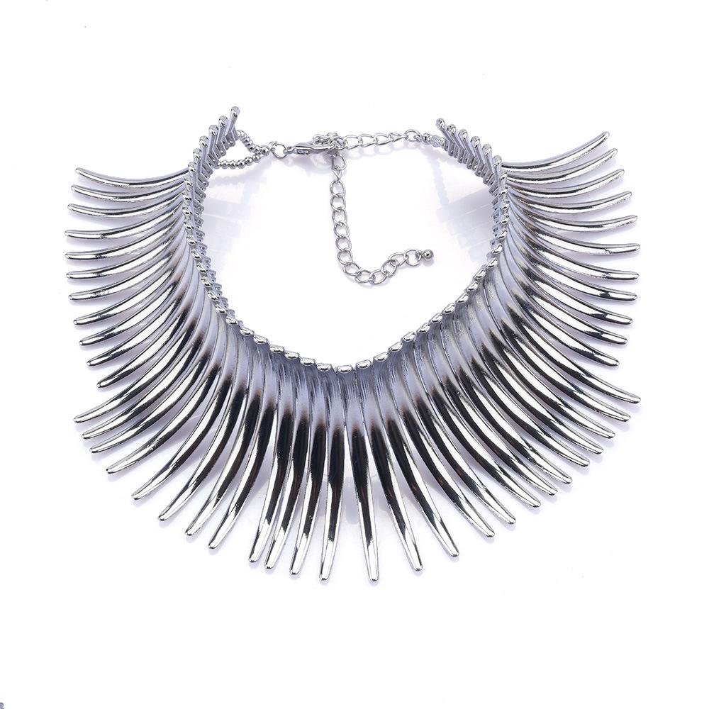 Fashion Personality Tribal Famous Exaggerated Necklace Short Necklace
