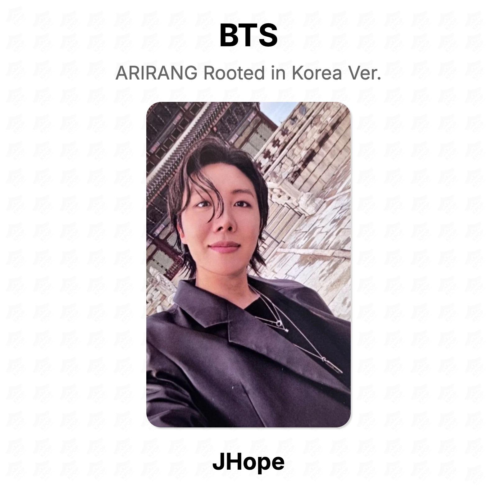 BTS АРИРАНГ Укорененный в Корее Вер. Официальная фотокарта J-Hope