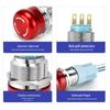 Metal Emergency Stop Mushroom Push Button Switch