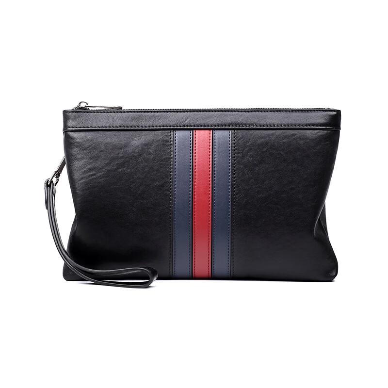 

SCHWARZETIENNE Men s Genuine Leather Anti-theft Clutch Bag
