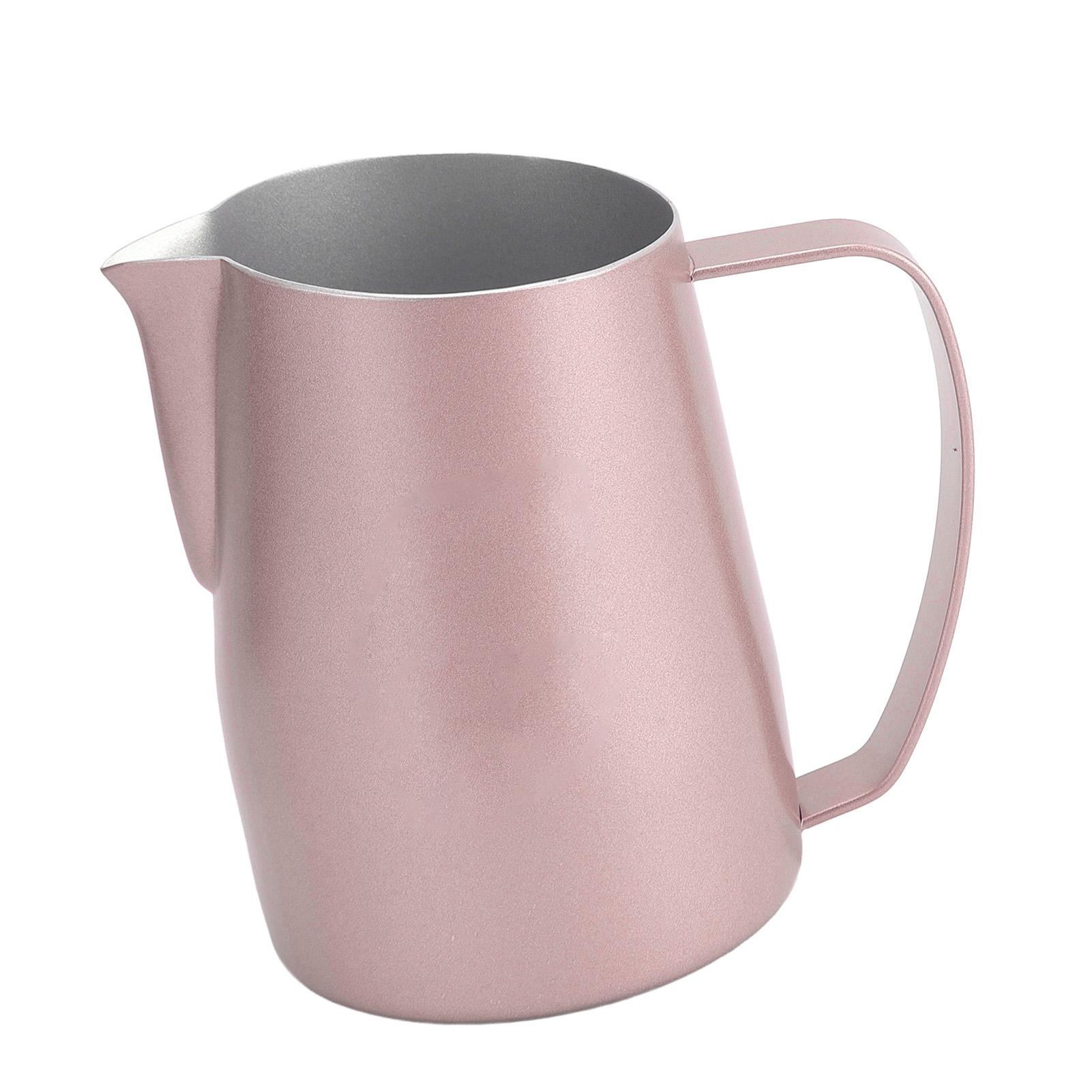 Melkschuimerbeker Professioneel Stijlvol Verfijnd Schuinmondig Roestvrij Staal Melkschuimkan voor Koffie Melkschuimen 450ml