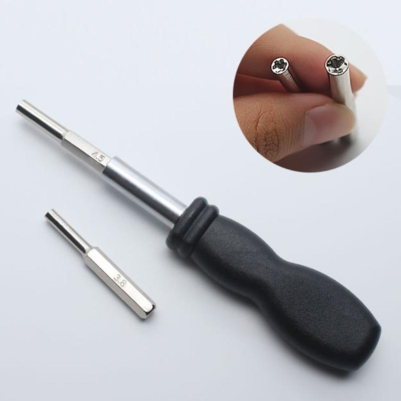 3.8mm 4.5mm Stainless Steel Security Screwdriver Tool Bit Replacement For SNES N64 Security Screwdriver Bit Set