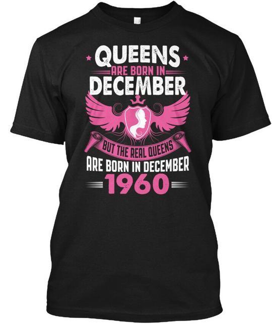

Real Queens Are Born In December 1960 T-Shirt Made in the USA Size S to 5XL M