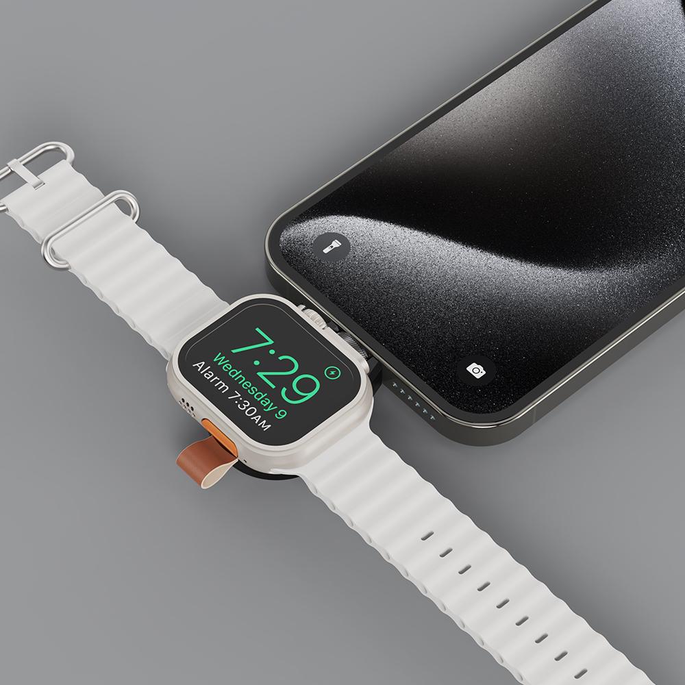 2-in-1 Typ-C für kabelloses Autoladegerät für Watch Series 11/SE 3 & Pro 3 (5W)