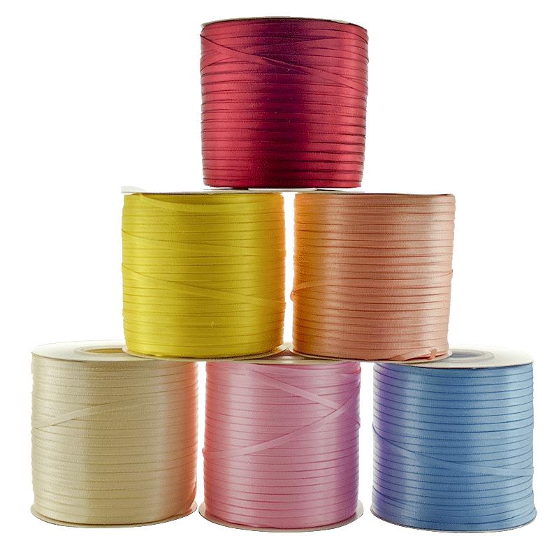 3mm Double-Sided Polyester Ribbon for Handmade Hair Accessories, Headwear Decoration, and Encrypted Bookmarks