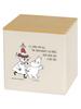 Nishiki Kasei Moomin Tissue Box with 12 x x 12 Made in Japan Lid, Beige, Approx. 12.2 cm,
