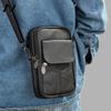 Genuine Leather Men's Crossbody Bag Casual Shoulder Bag Vertical Cowhide Mobile Phone Bag
