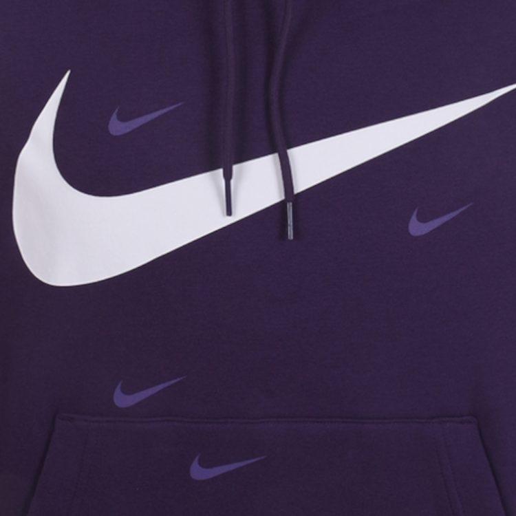 Nike Sweatshirts Men's Purple Hooded Moderate Regular DA0111-525