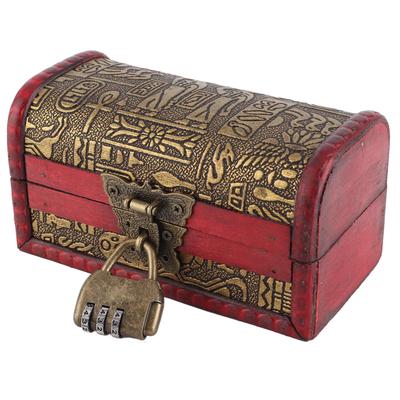 Vintage Klasický Dřevěný Pouzdro na Šperky Úložný Box Kontejner Domácí Dekorace (#1)