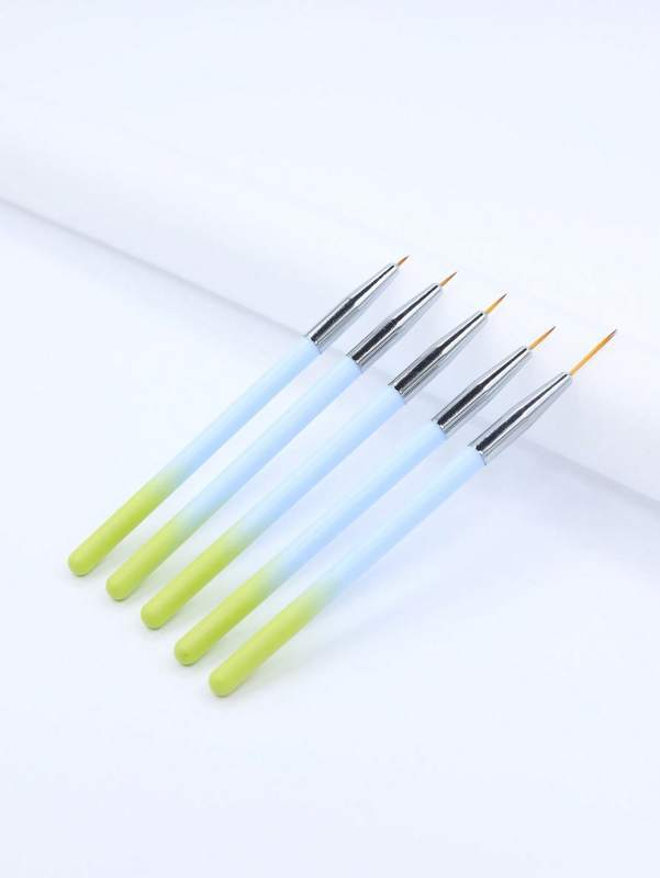 5 Nail Pen Set, Onion Powder Rod Crystal Pen, Nail Brush, Painted Pen, Nail Pen Green, Nail Arrangement Pen Set