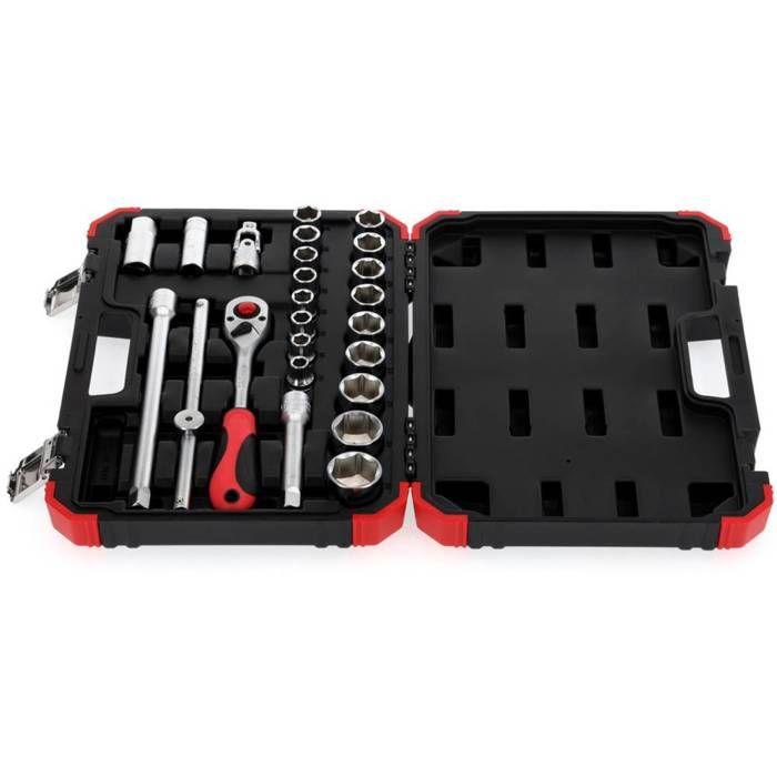 Gedore Red R69003024 24-piece Socket Wrench Set 3300055 | Socket Pouch - Gun - Syringe