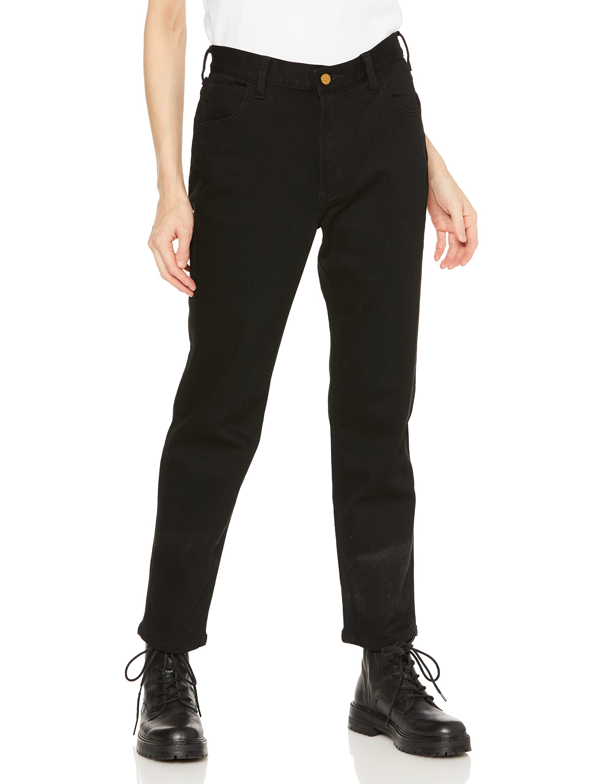 

Lee Jeans Теплый Деним Холодный Размер S [Официальный] Брюки, Эластичные, Погода, На флисовой подкладке, Женские, Черные, чёрный