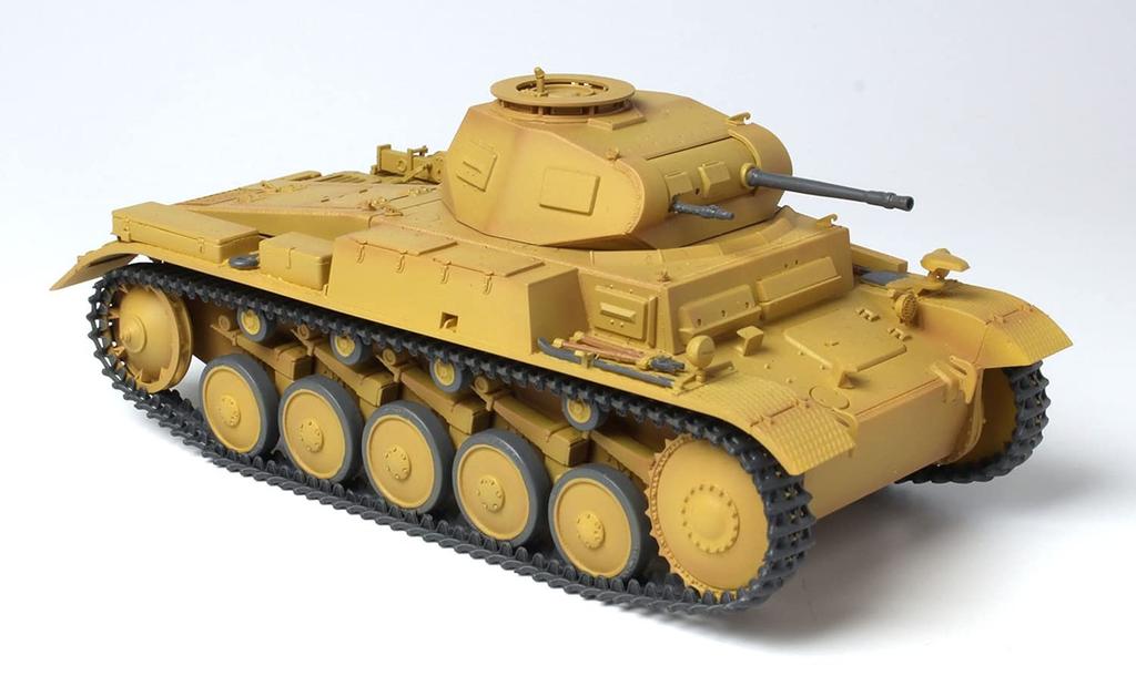 PLATZ/MONO Dragon 1/35 Scale Tanks of the World 2 German Army Panzer II Ausf. F Afrika Korps Plastic Model Kit MD002