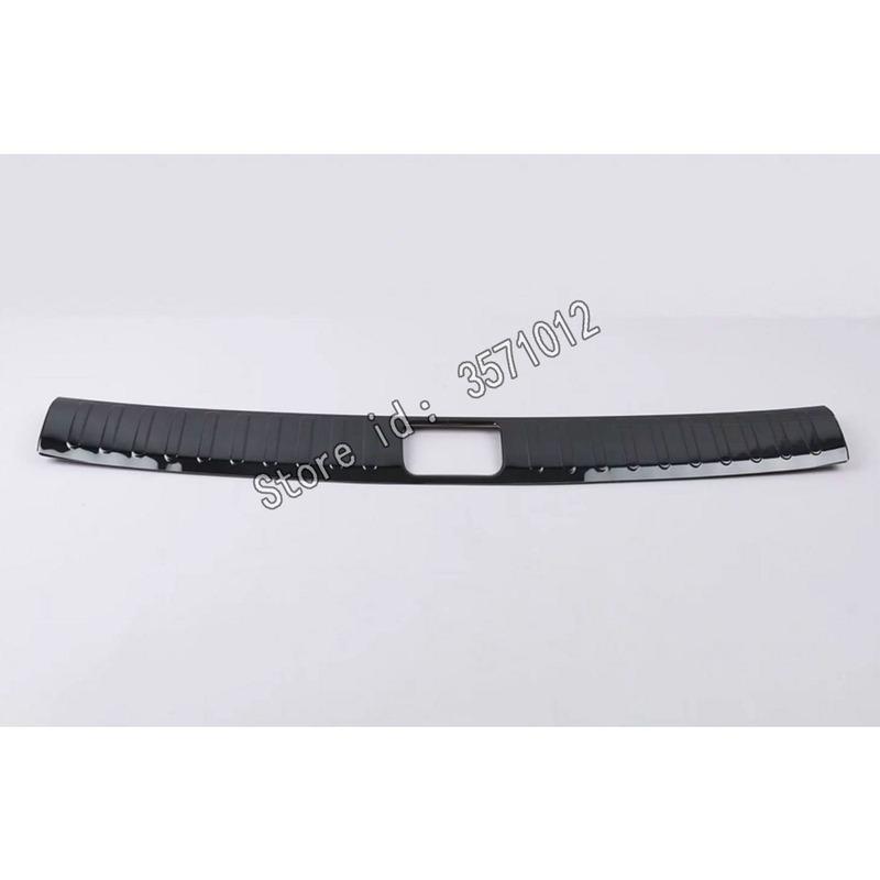 Car Inner Rear Bumper Panel Trunk Trim Cover Stainless Steel Plate Pedal Stick Threshold 1pcs For Hyundai Tucson