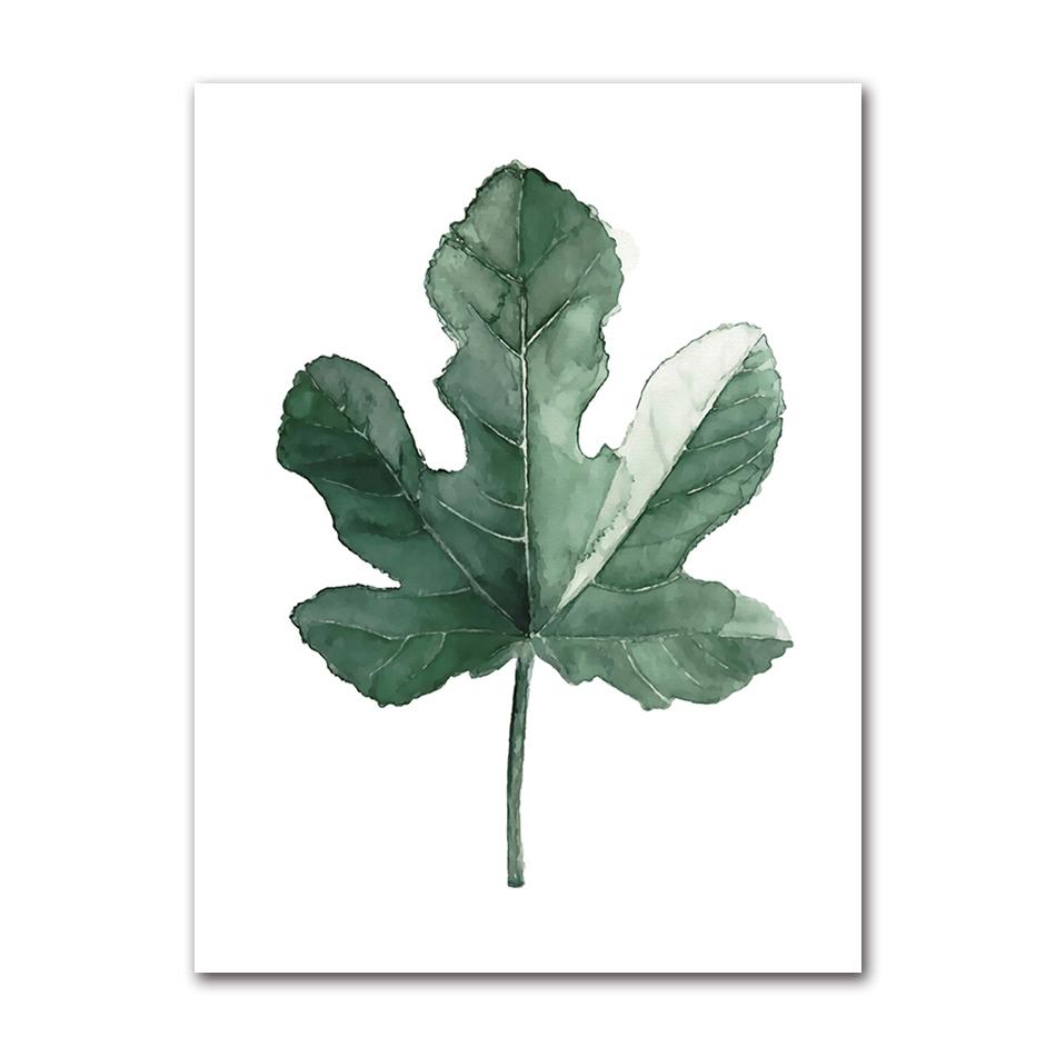 Picture Wall Art Canvas Paintings Home Decoration Nordic Art Tropical Plants Scandinavian Poster Green Leaves Decorative