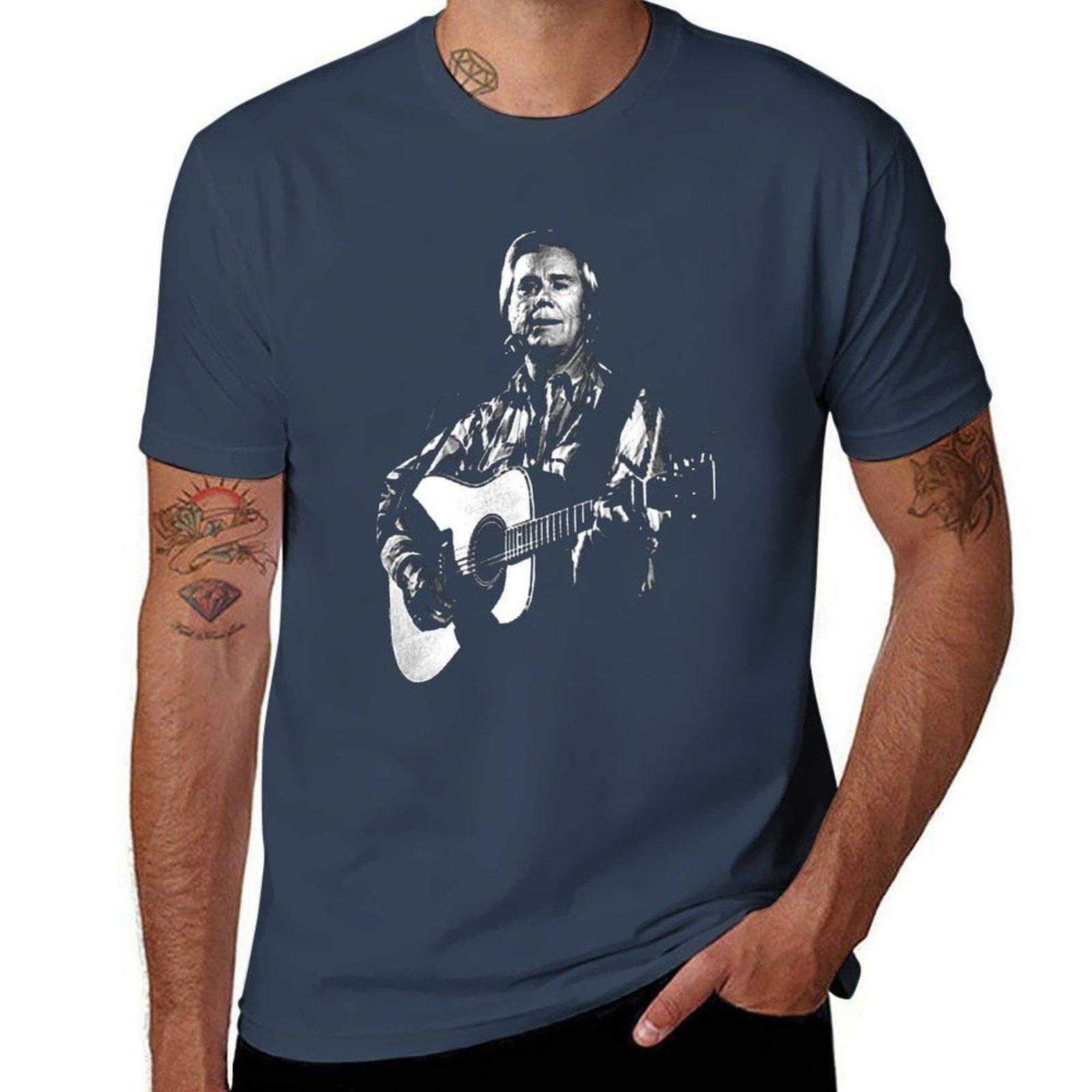 Graphic George Jones Tshirt Durable Work Wear Tshirt S