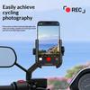 Motorcycle Phone Mount No Block Design Anti-Shake Lock Universal Holder for 4.7-7 Inch Phones Motorbike Riding