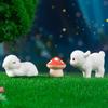 5Pcs/Bag Cute Mini Lamb Doll Resin Car Ornaments Micro Landscape Figurines Diy Accessory Home Decoration Dollhouse Toy Kids Gift