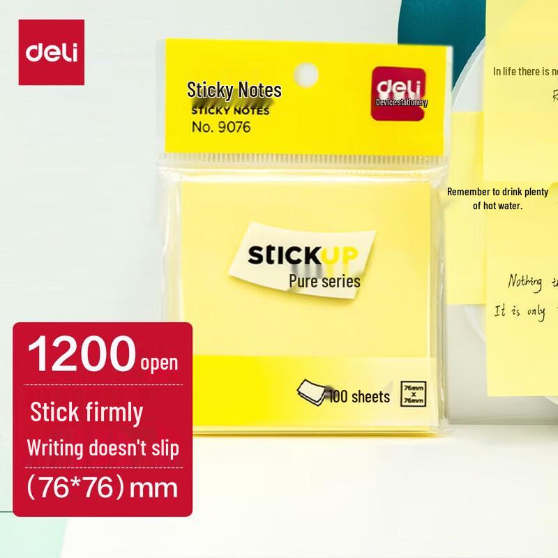 Deli Repositionable Sticky Notes