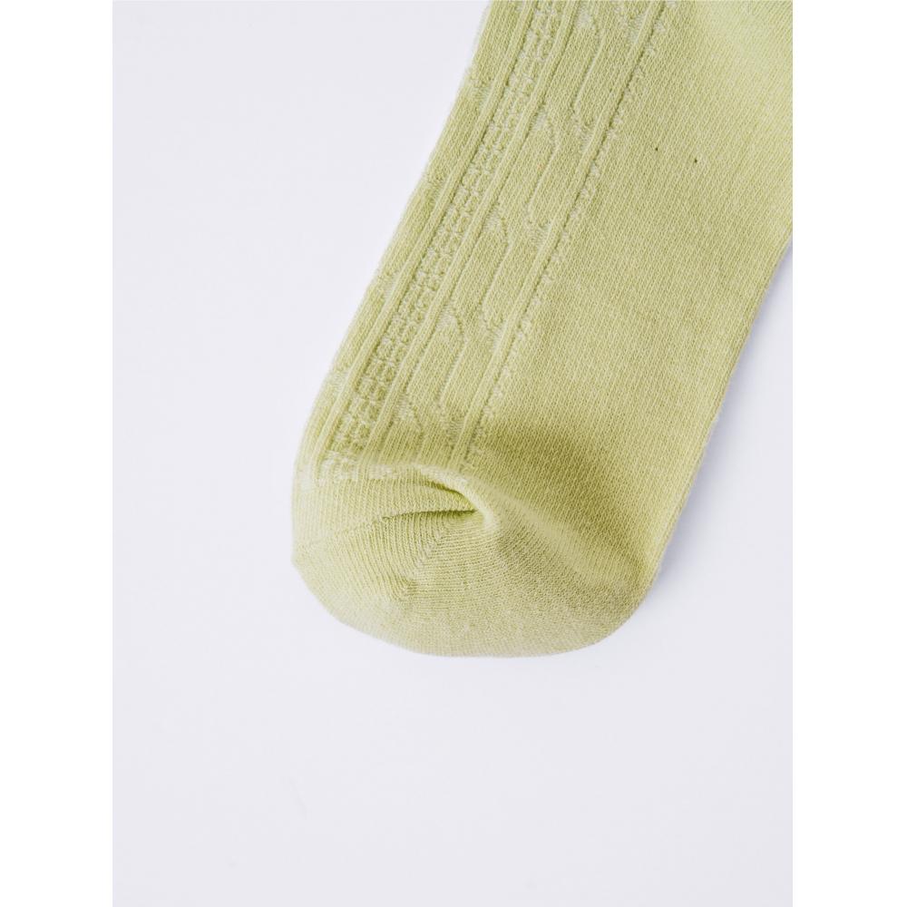 DaiSo Women S Point Mid Calf SockS Green