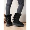 Thick-soled Warm Snow Boots Women's 2025 Winter New Plus-size Muffin with Fleece and Thickened Wool Mouth Mid-tube Cotton Shoes