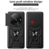 Coque pour Xiaomi Redmi A3 - Antichoc - Support à Anneau Rotatif - 2 Verres Trempés - Noir