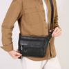 Men's Crossbody Bag Chest Bags High Quality Shoulder Bag Chest Bag for Men Fashion Business Messenger Bag PU Leather Waist Bags
