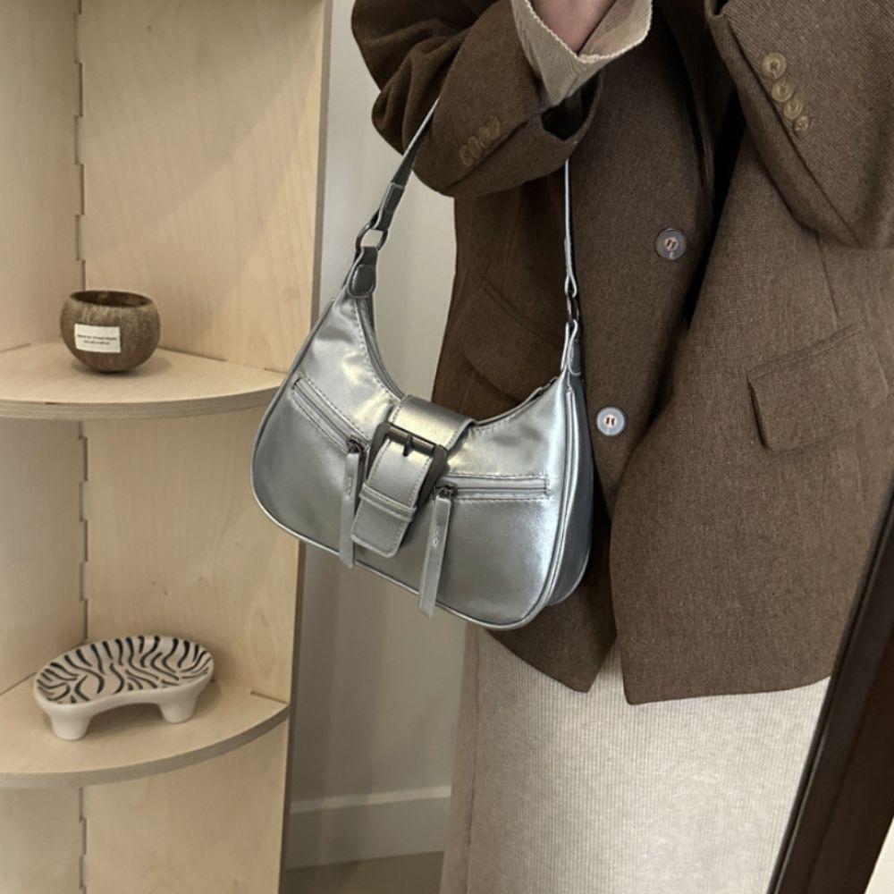 Y2K Buckle Crossbody Bag New Design Spicy Girls Handbag Fashion Y2k Shoulder Bags  Female