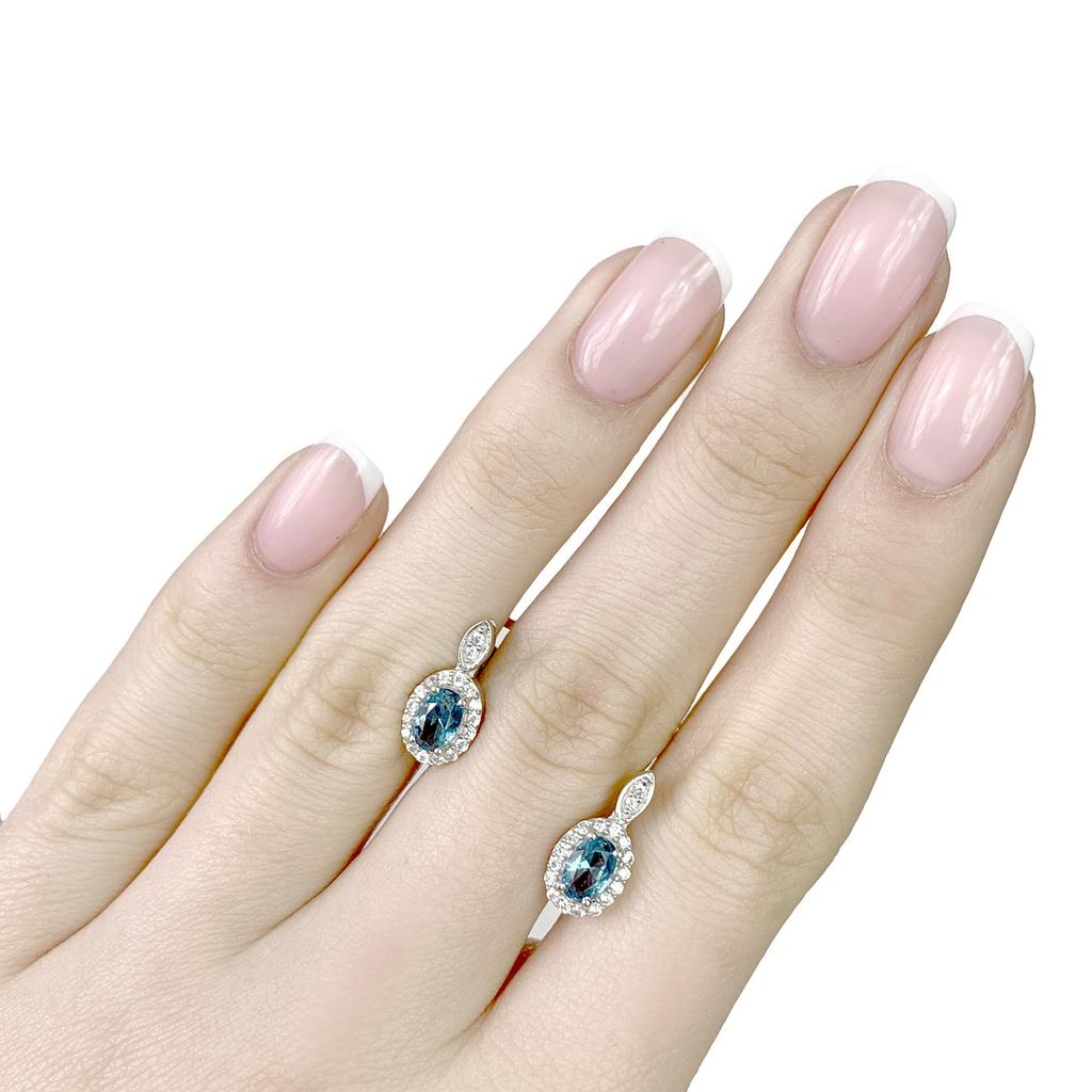 London Blue Topaz Silver Earrings 0.763ct (1972434)