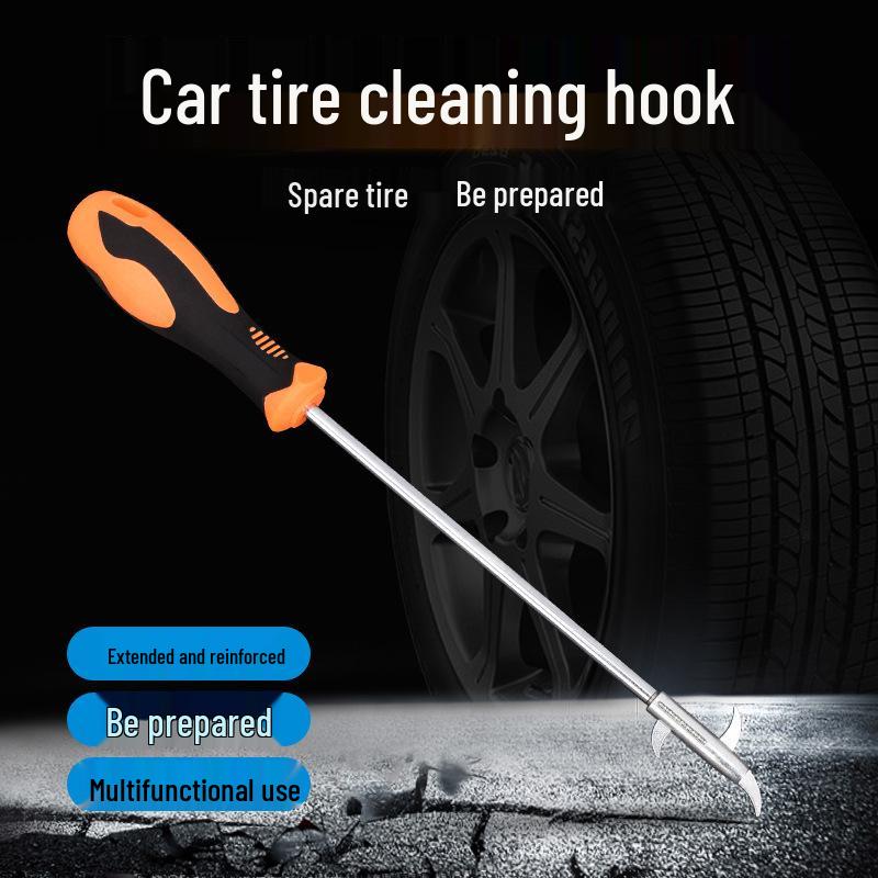 Multi-Function Portable Tire Stone Removal and Cleaning Tool