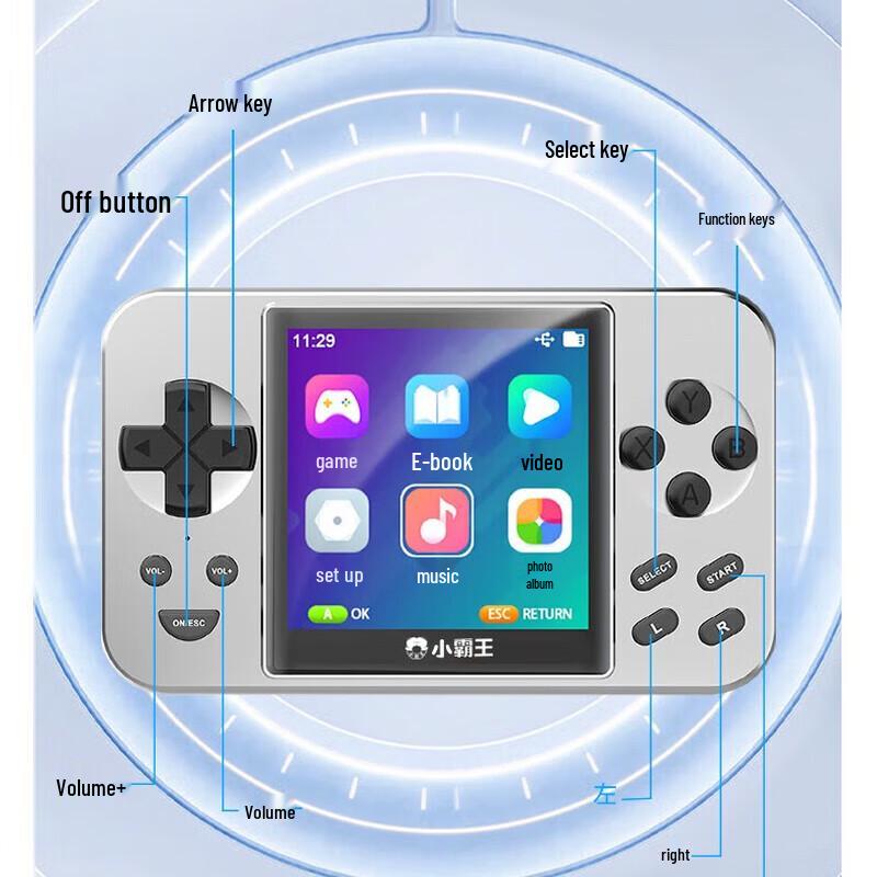 

Xiao Ba Wang Q88 Retro Handheld Game Console & Power Bank