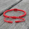 2 Colors Handmade Chinese Red String Bracelet Unisex Weaven Adjustable Friendship Braslet Gift For Lovers Pulseras Rojas Joias