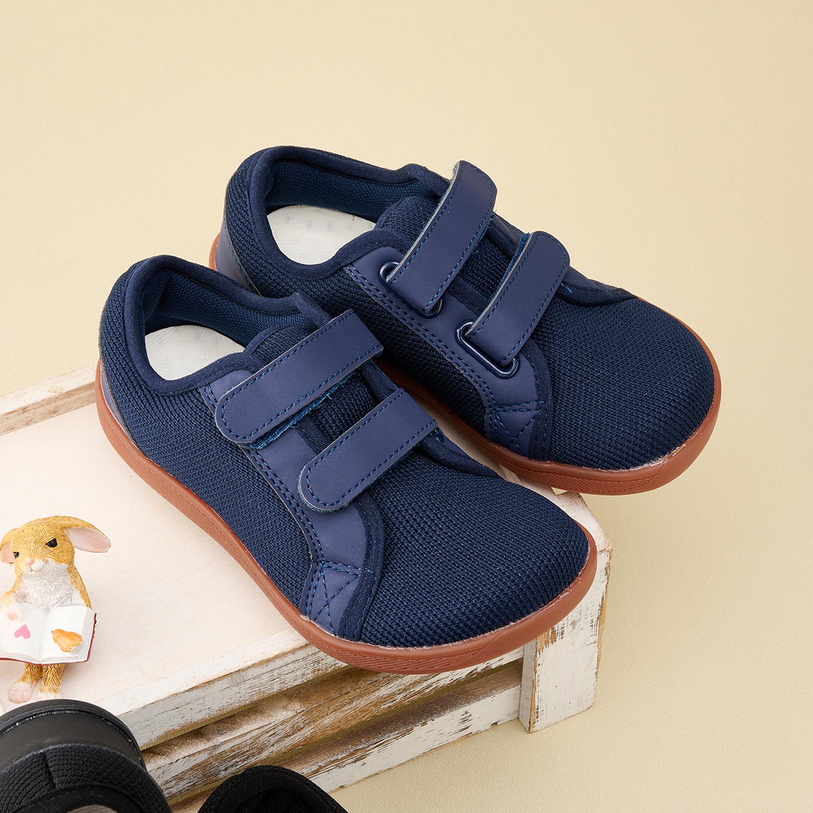 

Children s Wide Toe Breathable Mesh Outdoor Shoes, Low-Top Velcro, for Boys and Girls. 36 синій