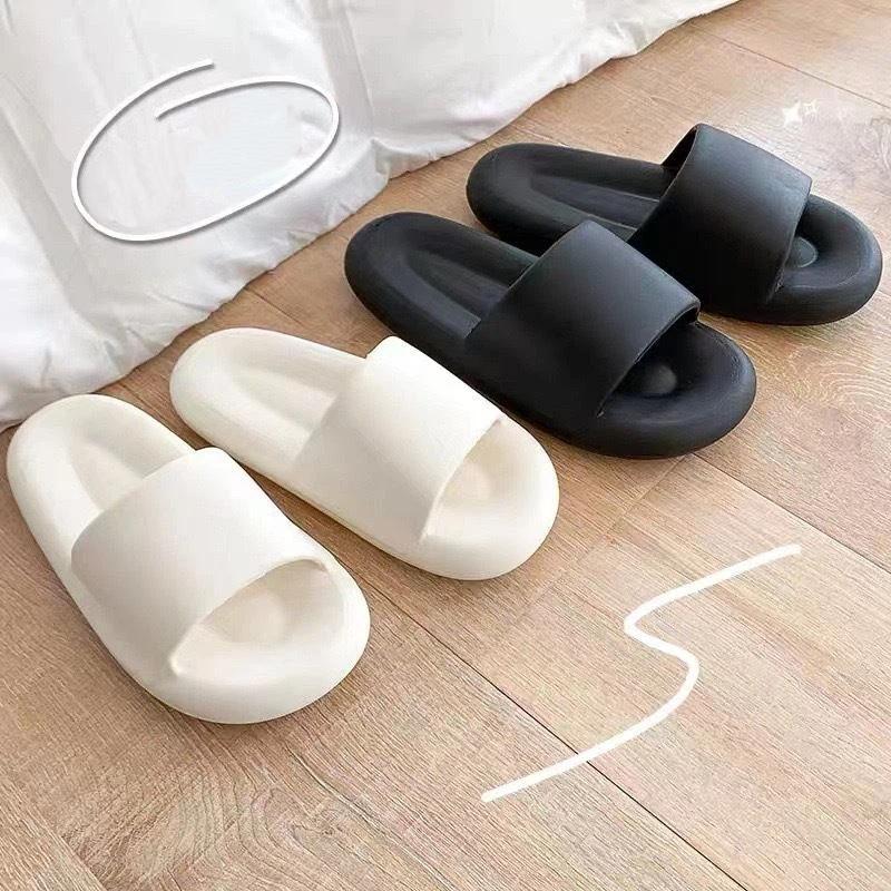 Women's Summer Simple Slippers, Men's Soft Home Slippers, Couple Bathroom Non-slip Sandals, Adult Comfortable Outdoor Beach Shoes