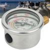 M10x1 Tooth 18NPT Back Thread Stainless Steel Pressure Gauge for 40MPA Inflator Shockproof