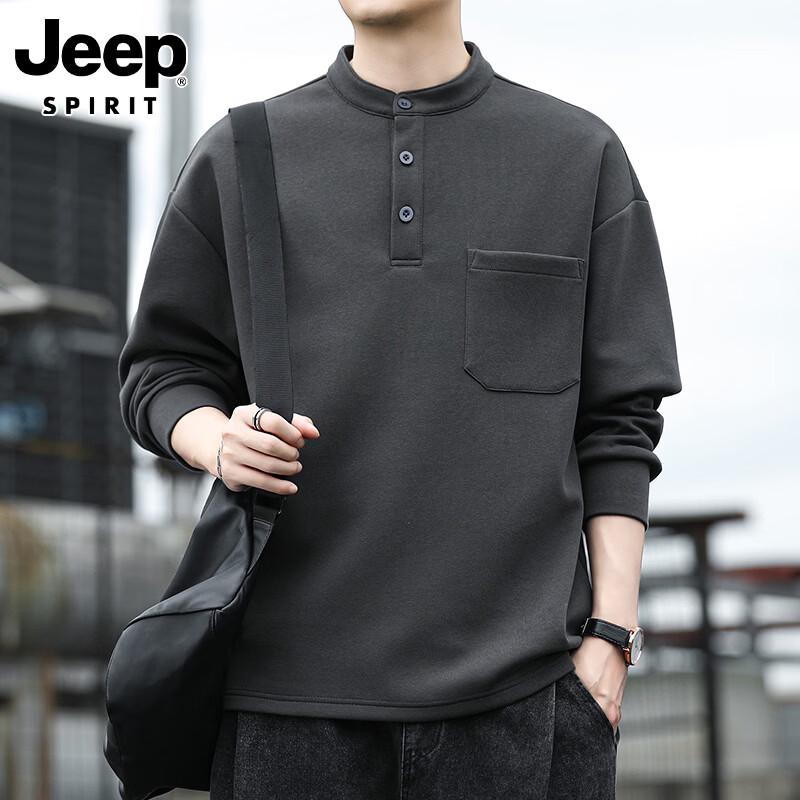 JEEP SPIRIT Men s Long Sleeve Casual Sweatshirt XL