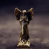 Solid Brass Blessed Angel Small Statue Vintage Character Miniatures Figurines Desktop Decorations Crafts Home Decors Ornaments