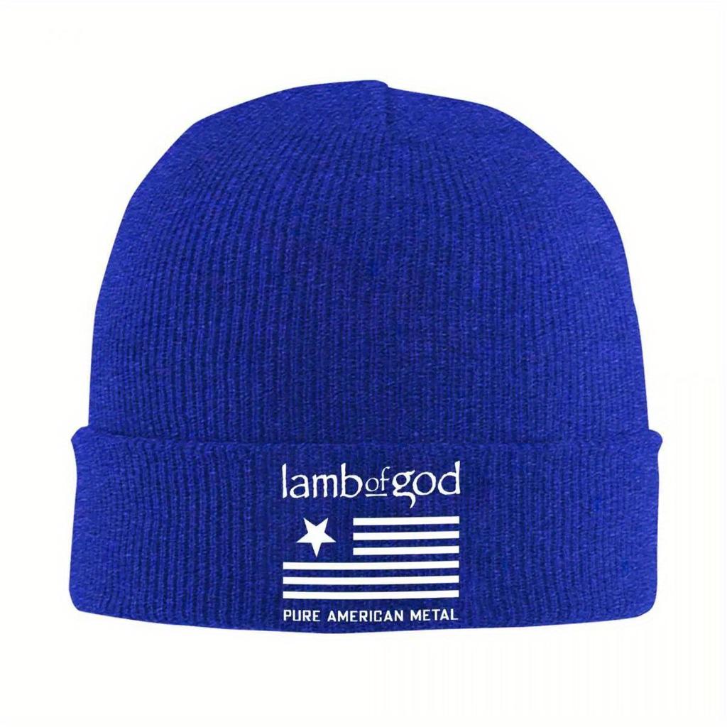 Lamb Of God Beanie Hats band Bonnet Hats Female Male Fashion Outdoor Sport Knitted Hat Winter Printed Thermal Elastic Caps