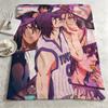 Anime KKuroko No Baskett Throw Warm Soft Flannel Blanket Multiuse for Sofa Bed Camping Travel Nap