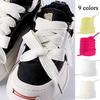 Mode 2 cm Extra Breite Schnürsenkel Flache Schuhe Ersatz-Schnürsenkel 130 cm Große Schnürsenkel Schuhzubehör
