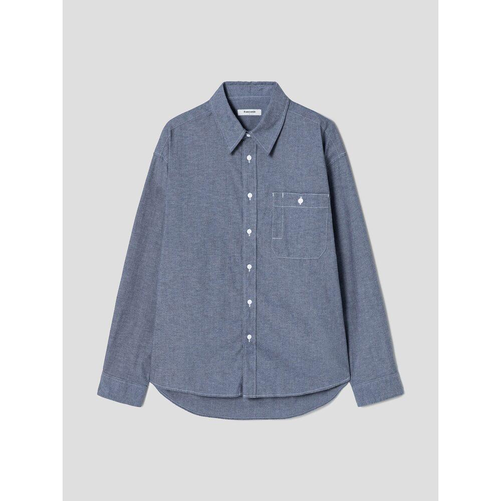 8Seconds Chambray Topstitch Shirt Navy Navy/M