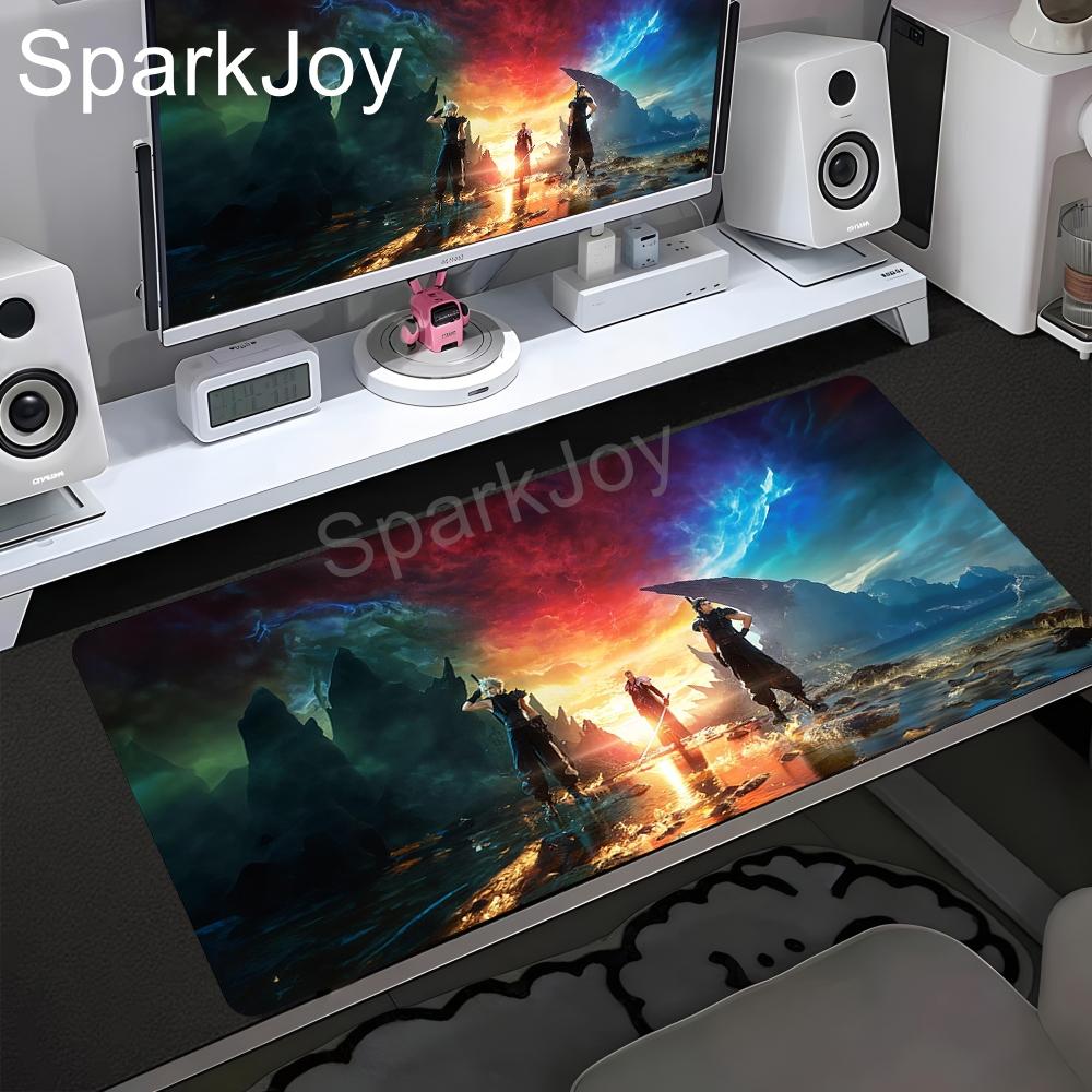 HD Computer Mousepad Final Fantasy 7 Large Gaming Mouse Pad PC Gamer Laptop Mouse Mat Office Mausepad XXL Keyboard Mat Desk Pad